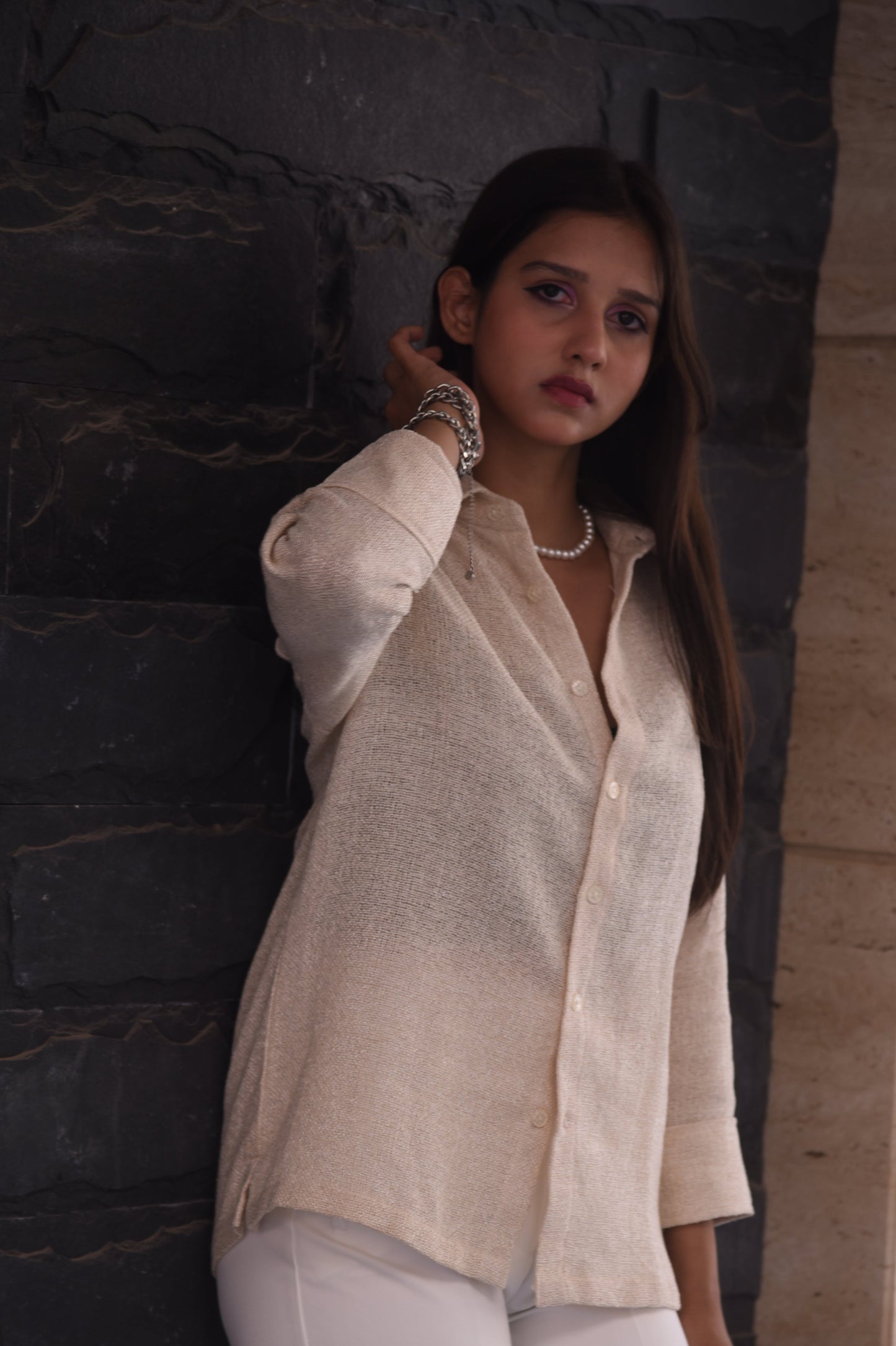 Women's | Jute knit - beige | - Elegance Not Extreme .