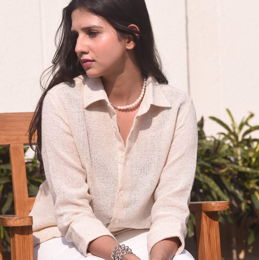 Women's | Jute knit - beige | - Elegance Not Extreme  .